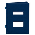 Tax Software Compatible Folder- Double Windows, Blue, Side-Staple (Blank)
